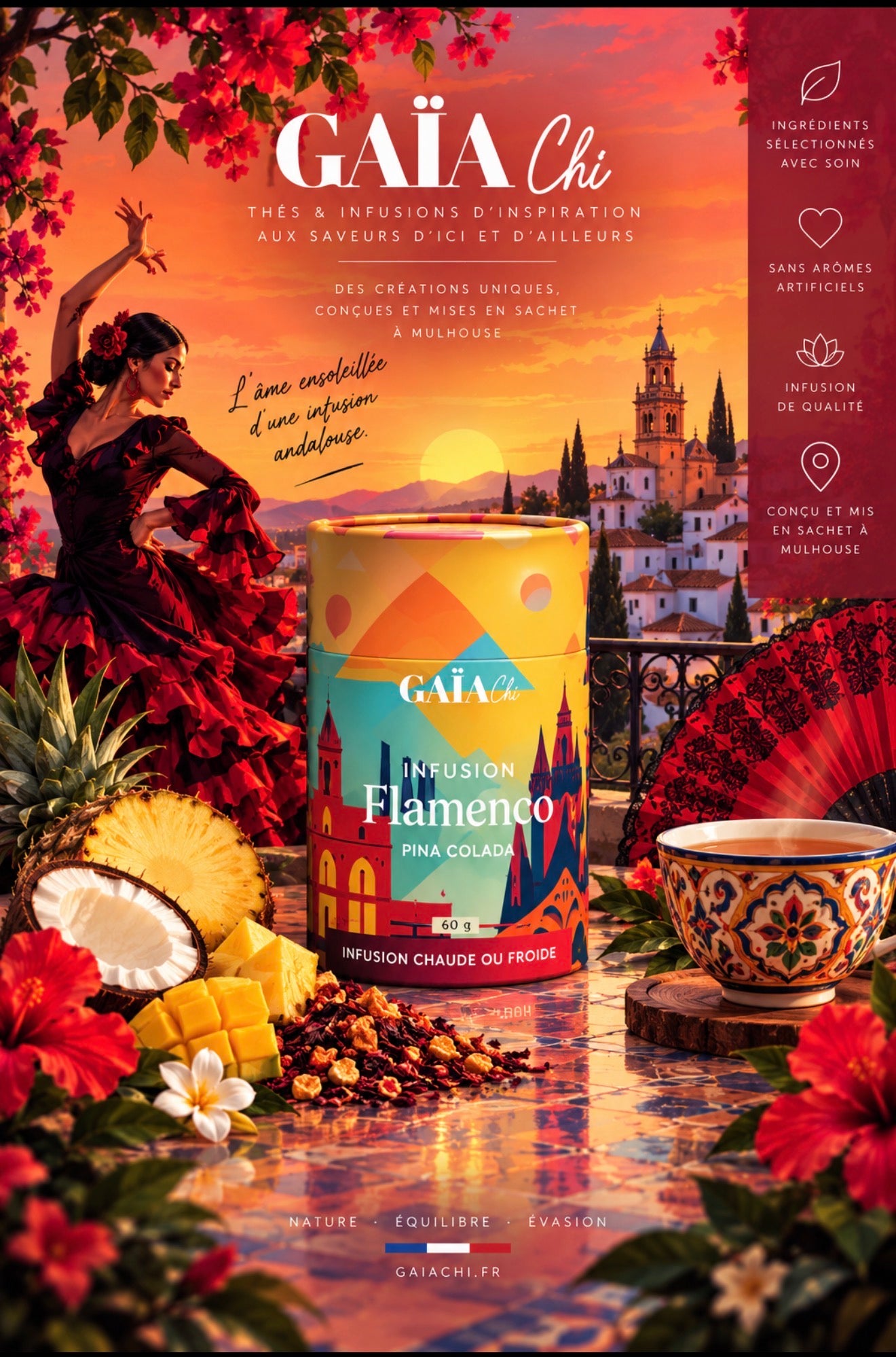 Infusion Flamenco - Piña Colada - Gaïa Chi
